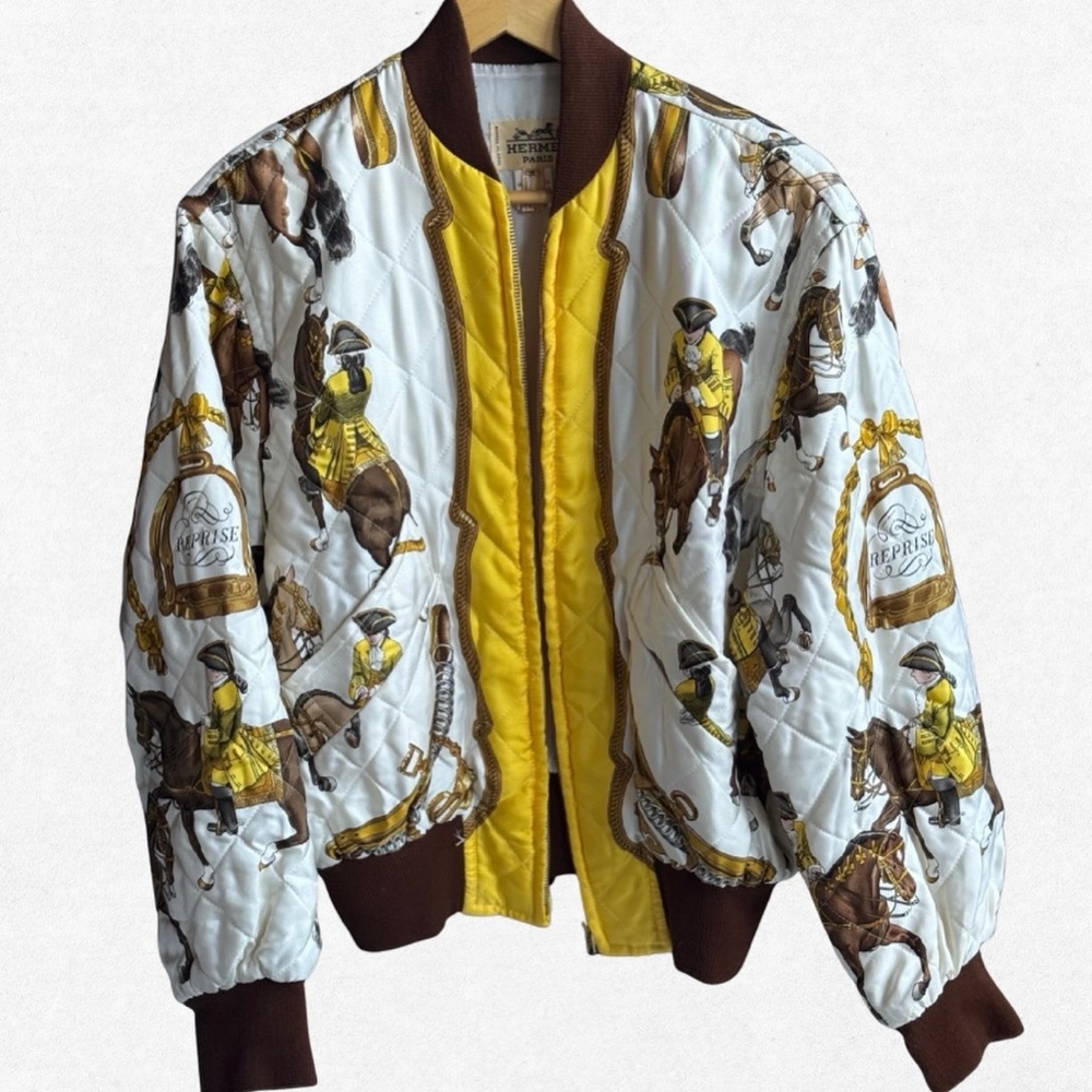 Vintage 1980’s Hermès “Emily In Paris” Padded Blouson REPRISE Jacket